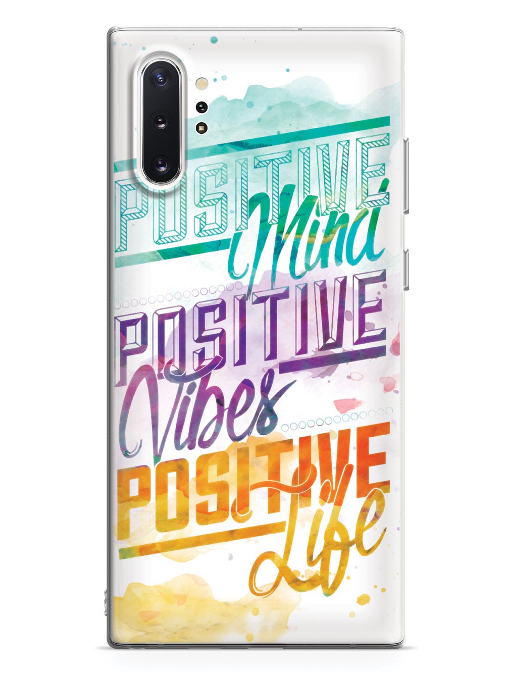 Positive Mind, Positive Vibes, Positive Life - Inspirational Quote Case - pipercleo.com