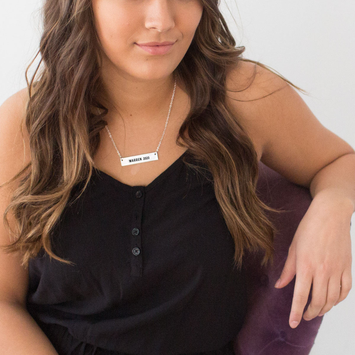 Warren 2020 Gold / Silver Bar Necklace - pipercleo.com