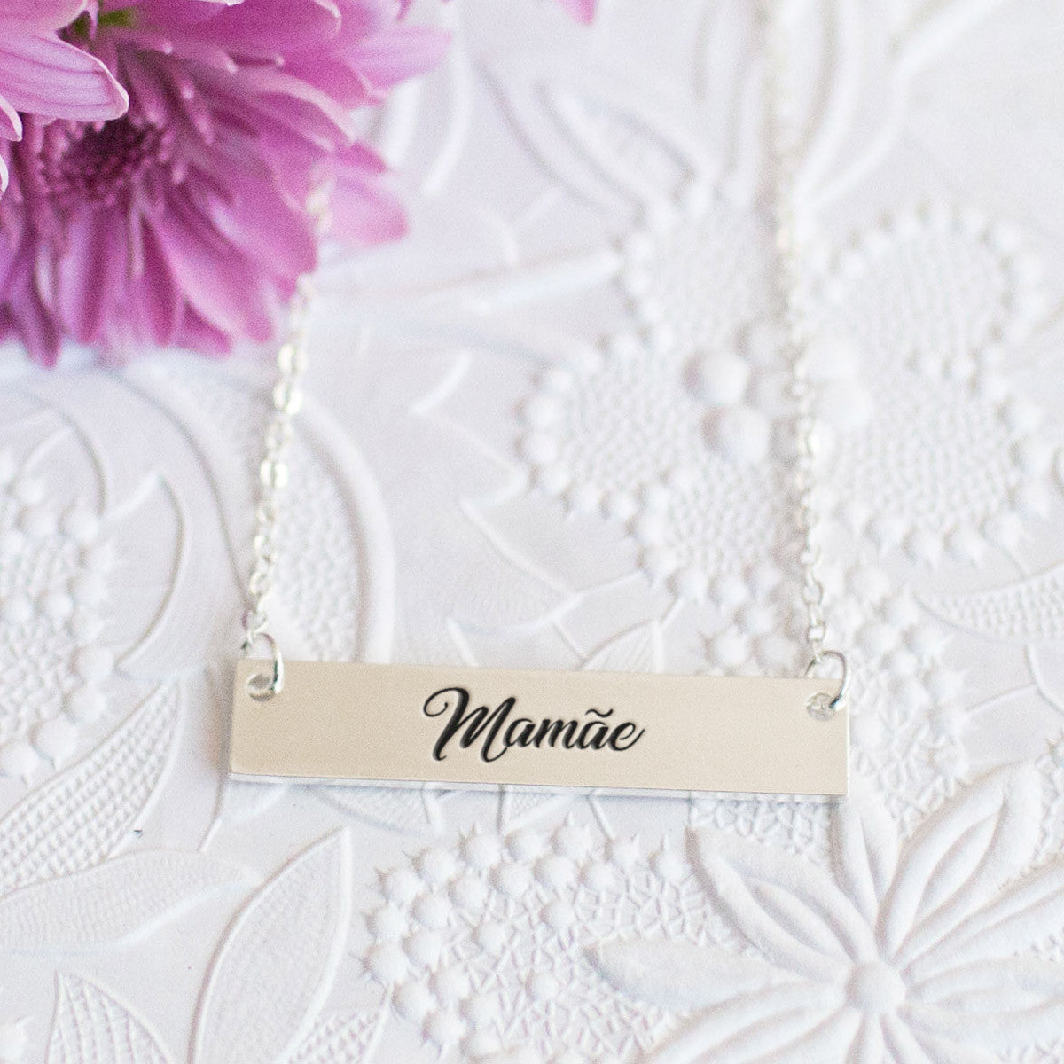 Mamãe Gold / Silver Bar Necklace - pipercleo.com