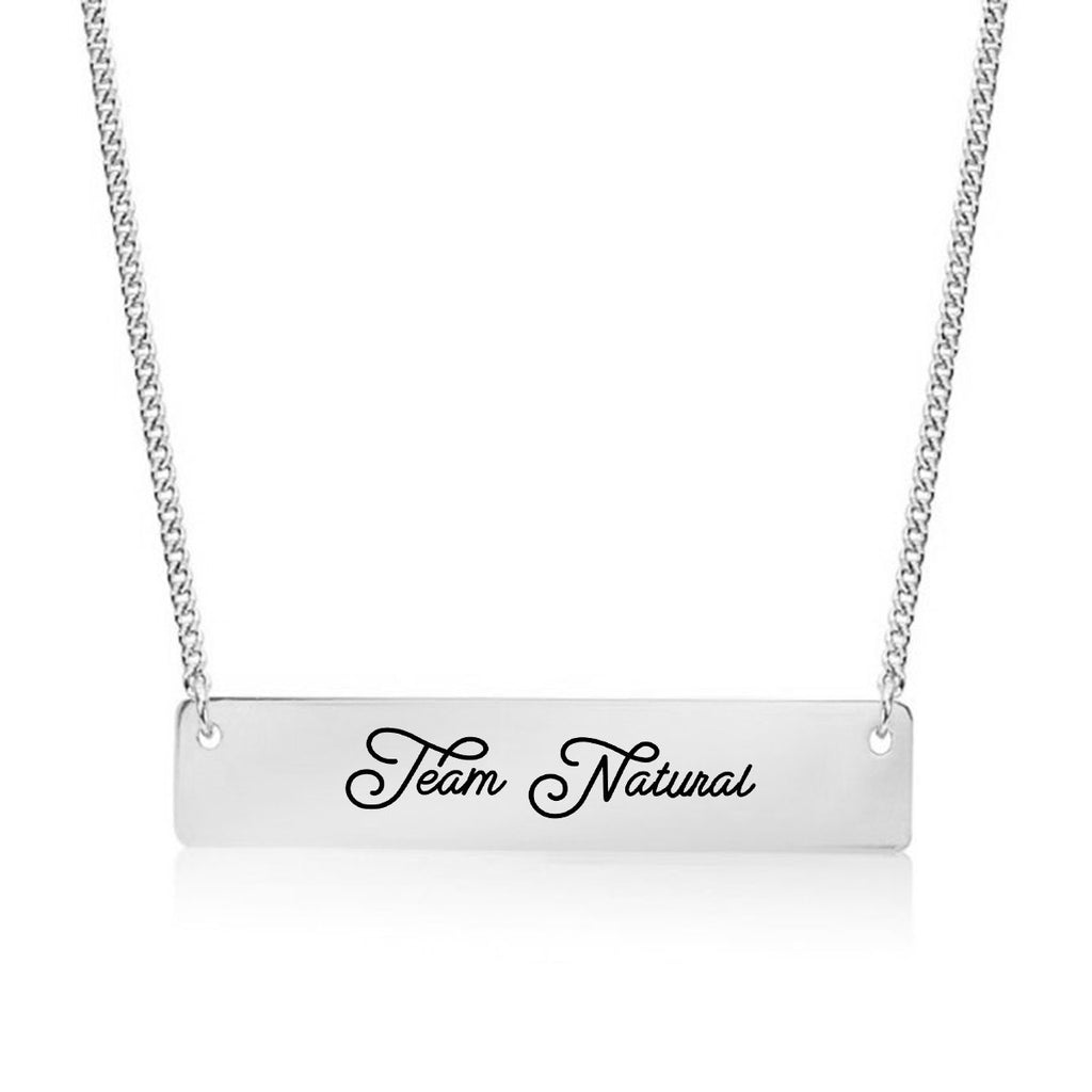 Team Natural Gold / Silver Bar Necklace - pipercleo.com