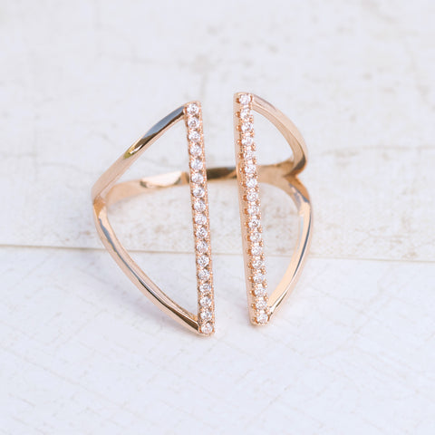 Shield in Rose Gold Ring - pipercleo.com