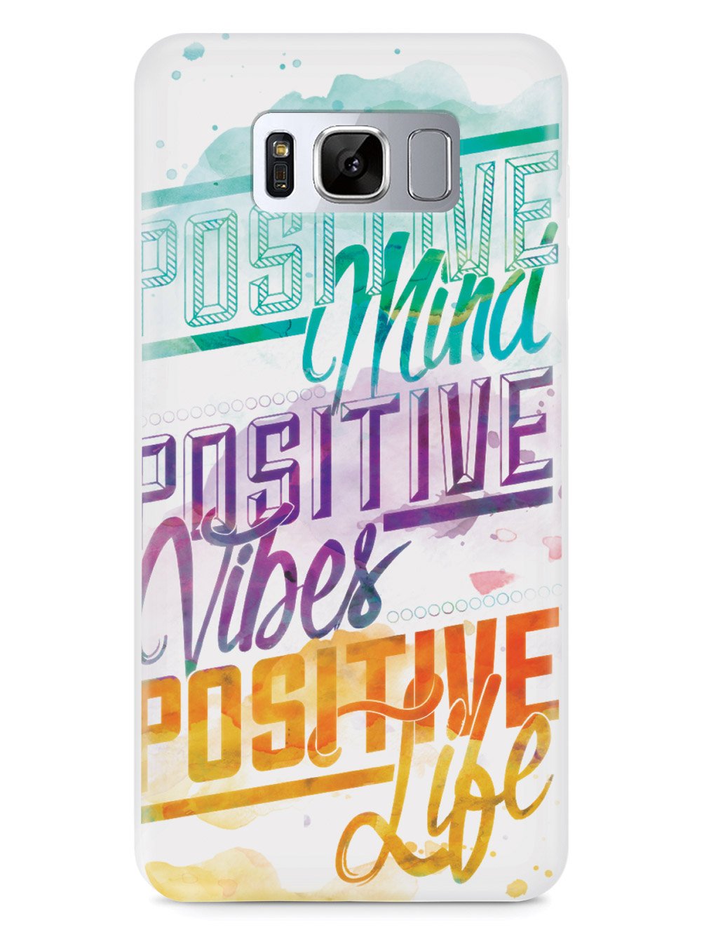 Positive Mind, Positive Vibes, Positive Life - Inspirational Quote Case - pipercleo.com