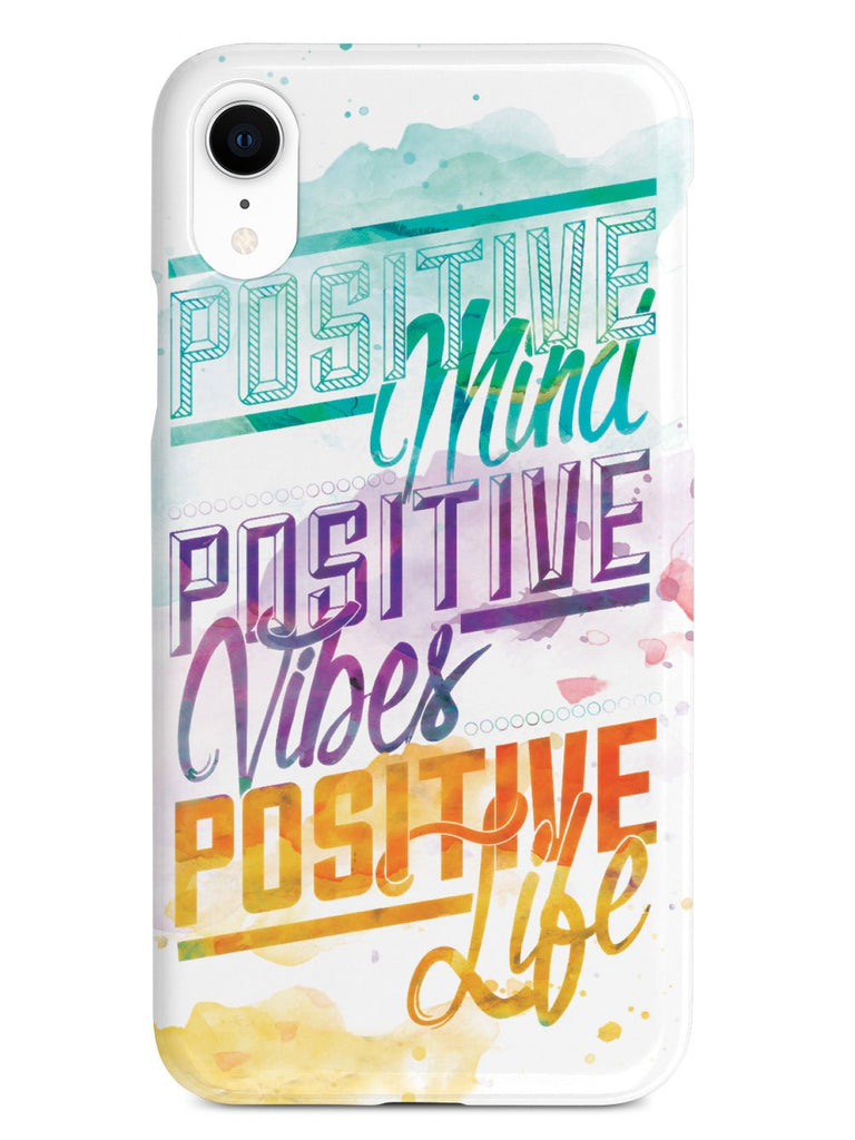 Positive Mind, Positive Vibes, Positive Life - Inspirational Quote Case - pipercleo.com