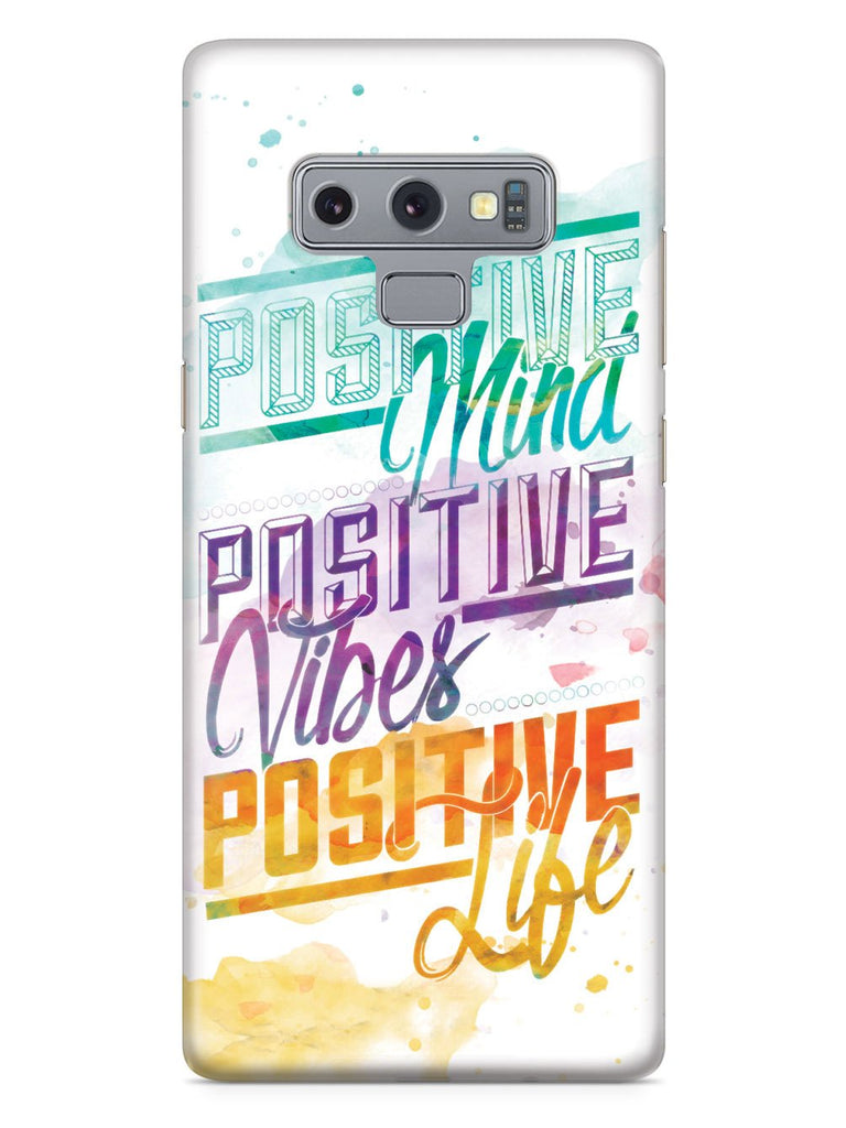 Positive Mind, Positive Vibes, Positive Life - Inspirational Quote Case - pipercleo.com