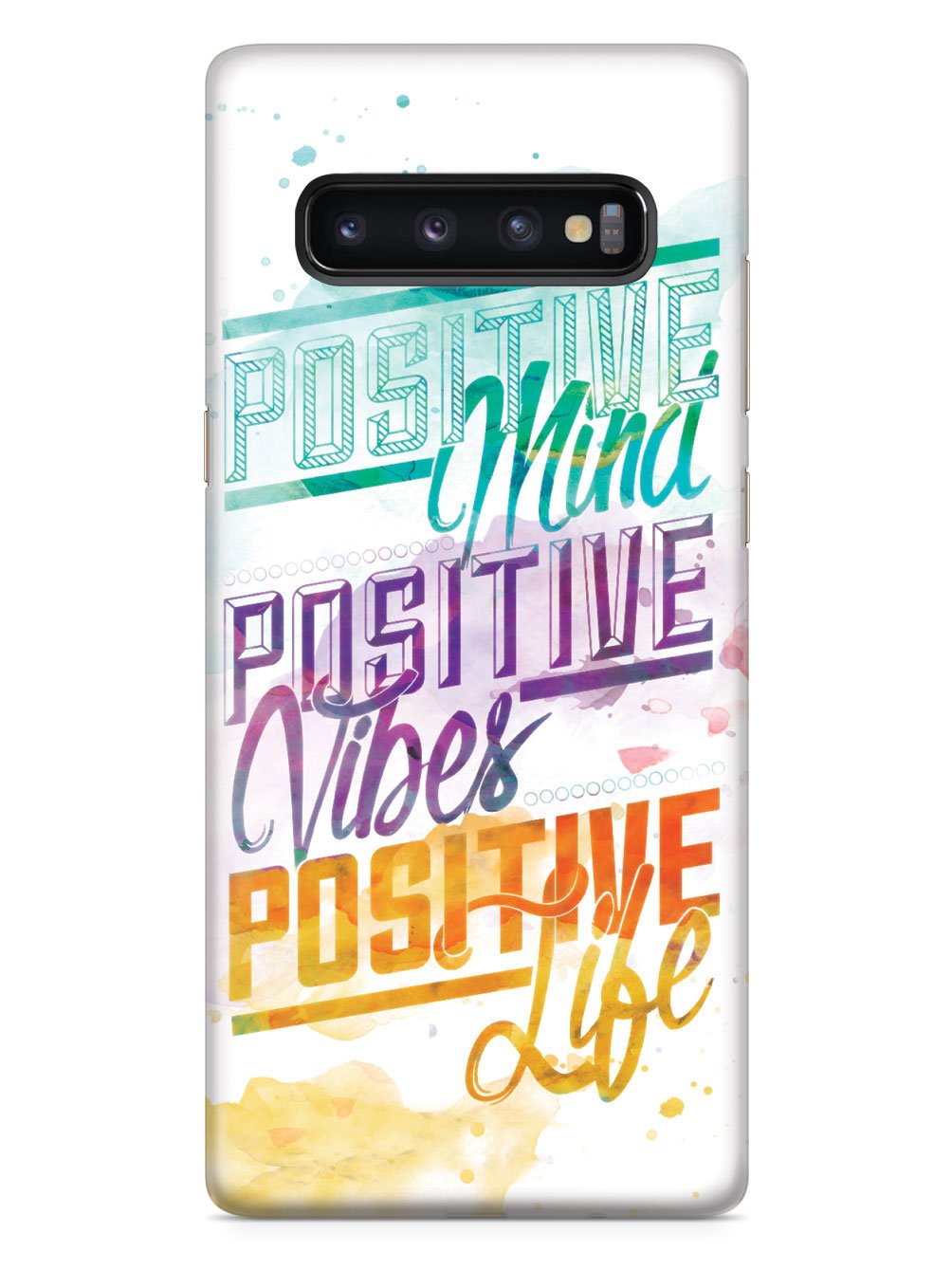 Positive Mind, Positive Vibes, Positive Life - Inspirational Quote Case - pipercleo.com
