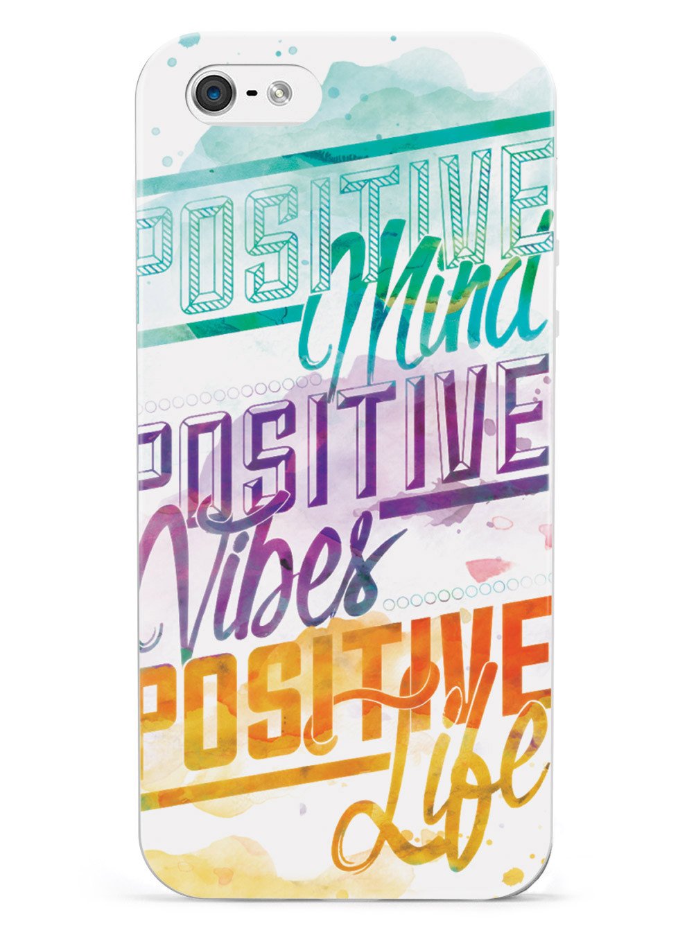 Positive Mind, Positive Vibes, Positive Life - Inspirational Quote Case - pipercleo.com