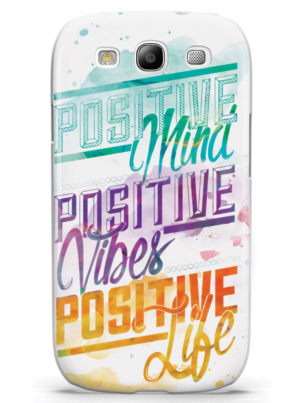 Positive Mind, Positive Vibes, Positive Life - Inspirational Quote Case - pipercleo.com