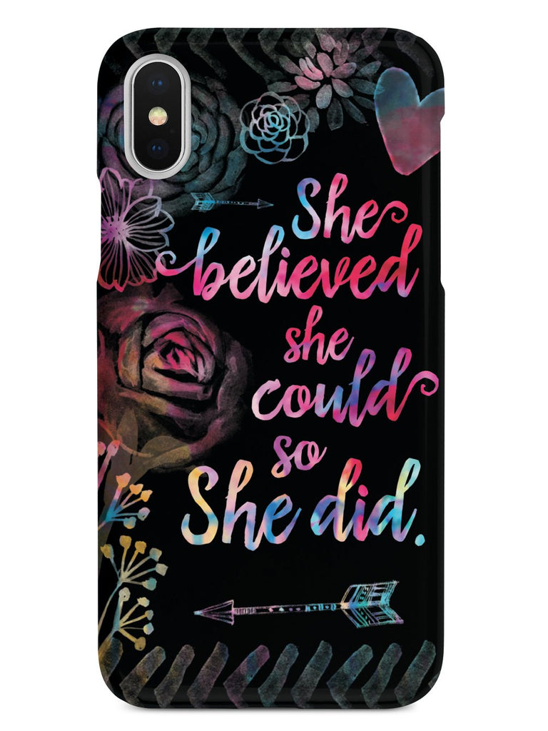 So She Did - Black Case - pipercleo.com