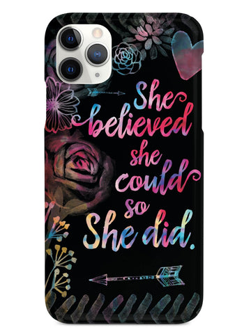 So She Did - Black Case - pipercleo.com