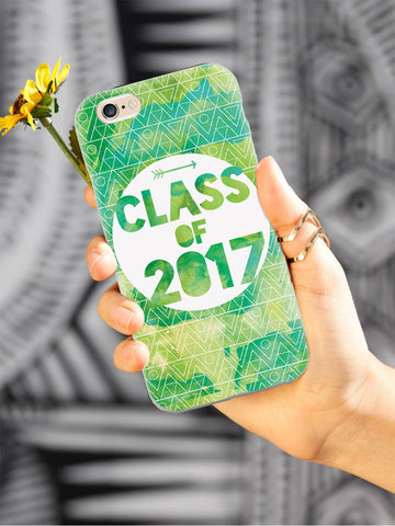 Class of 2017 - Green Watercolor Case
