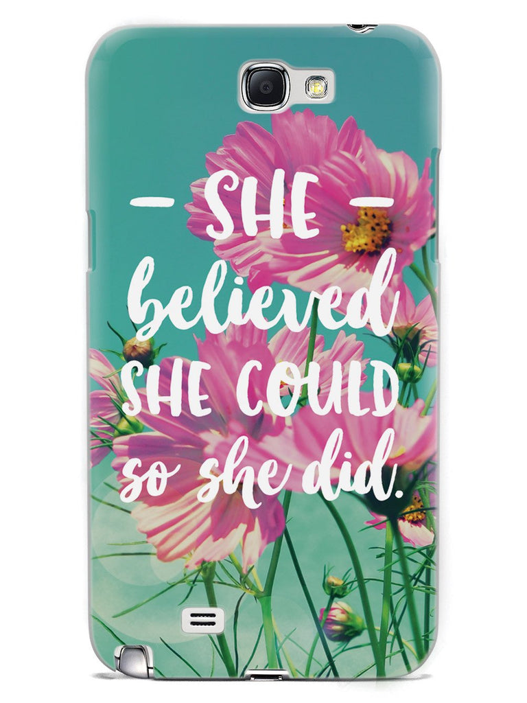 So She Did - Flower background Case - pipercleo.com