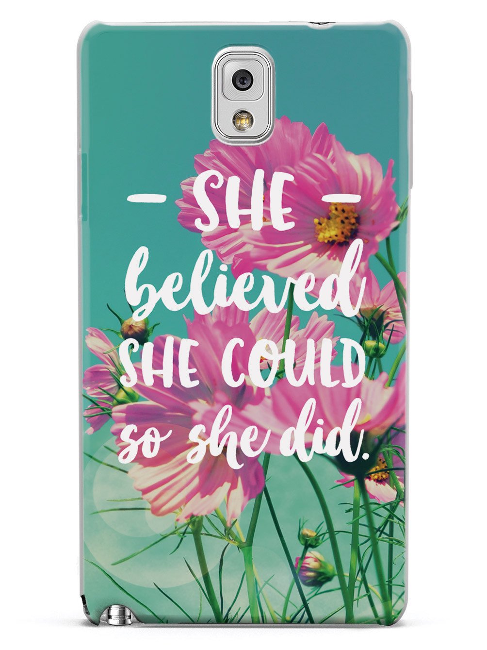 So She Did - Flower background Case - pipercleo.com