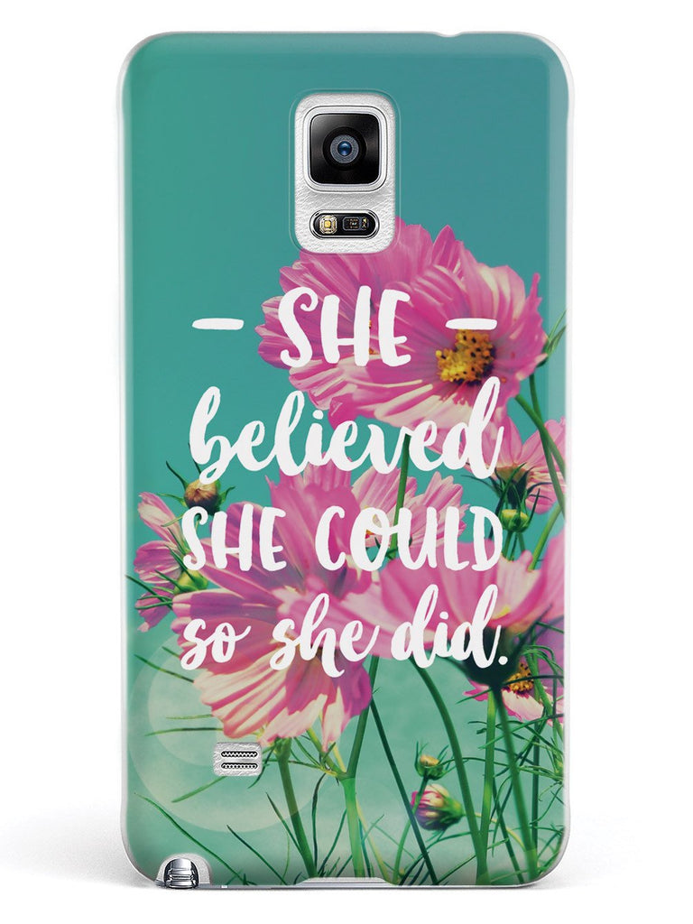 So She Did - Flower background Case - pipercleo.com