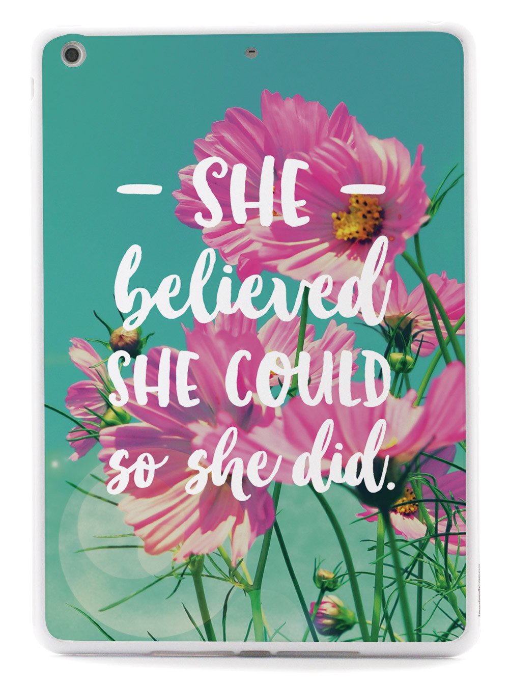 So She Did - Flower background Case - pipercleo.com