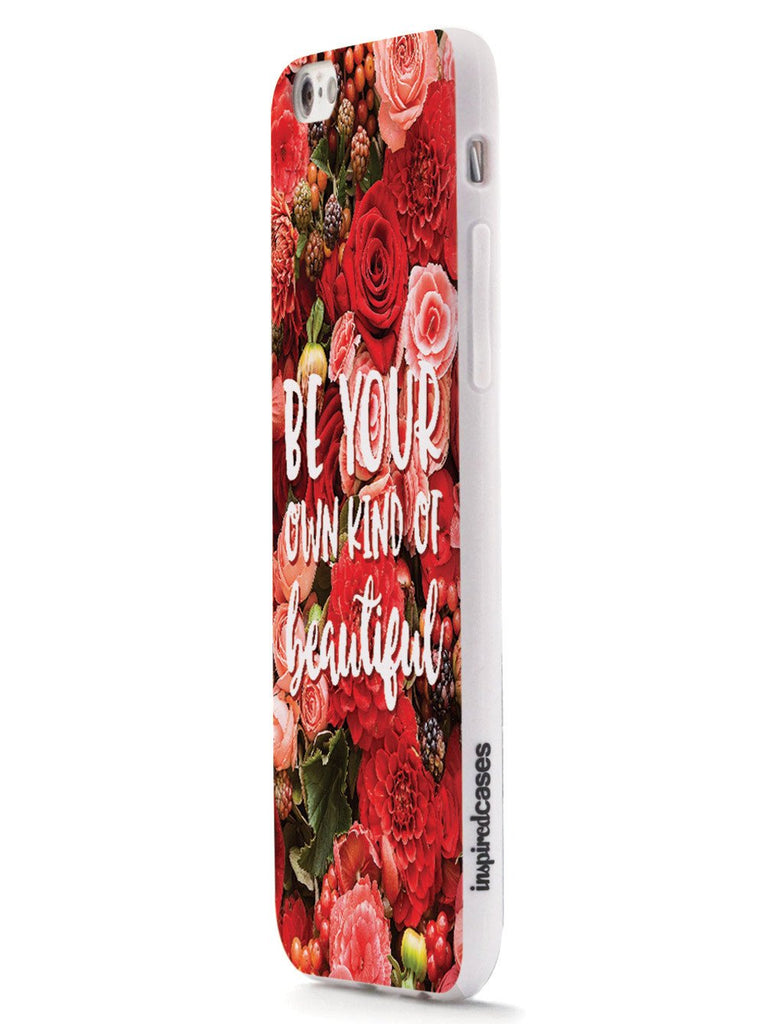 Be Your Own Kind of Beautiful - Red Flower Background Case - pipercleo.com