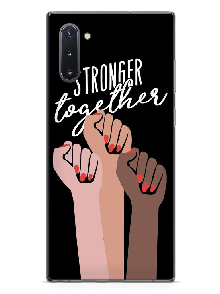 Stronger Together - Women's March Solidarity - Black Case - pipercleo.com