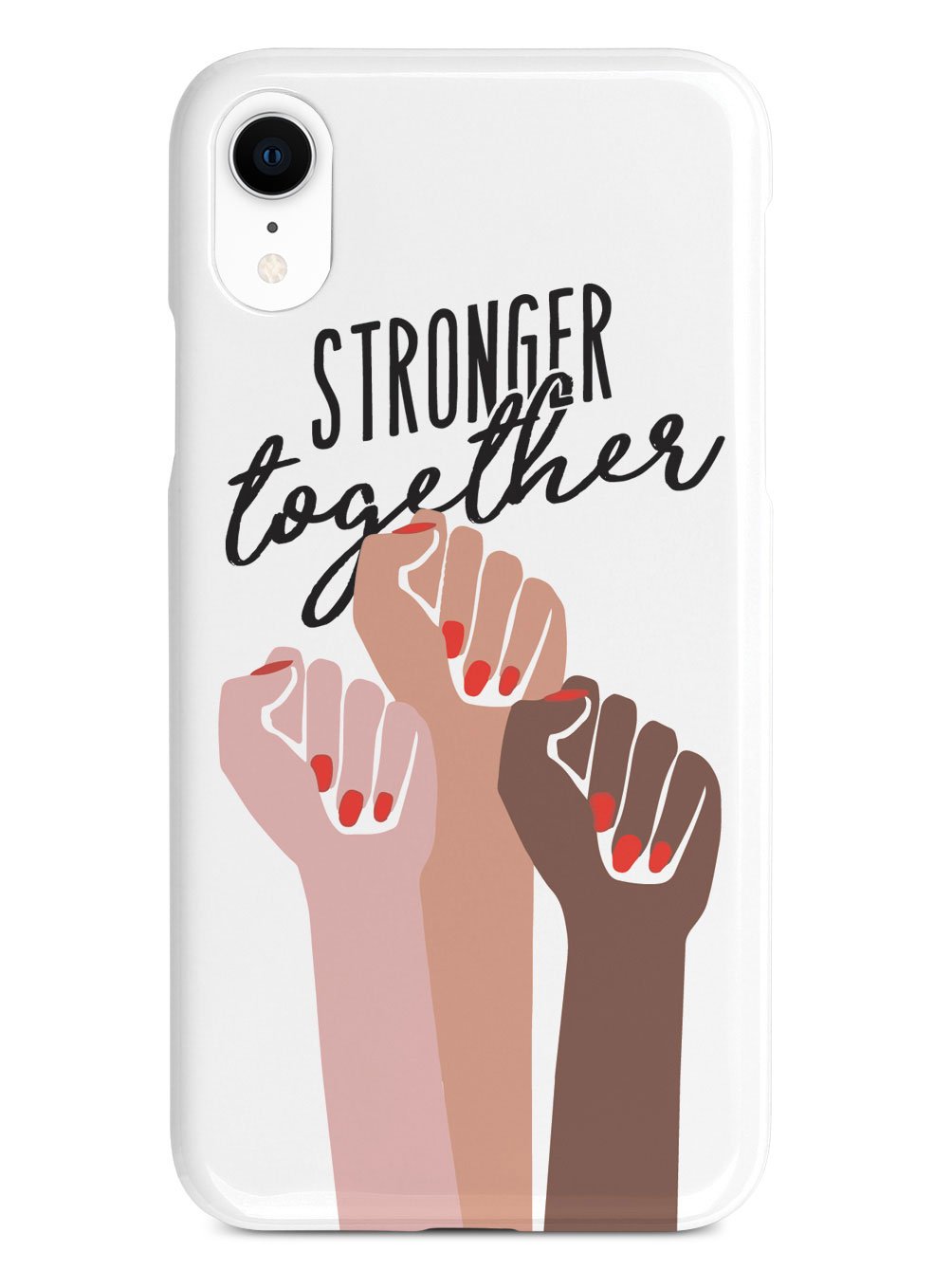 Stronger Together - Women's March Solidarity - White Case - pipercleo.com