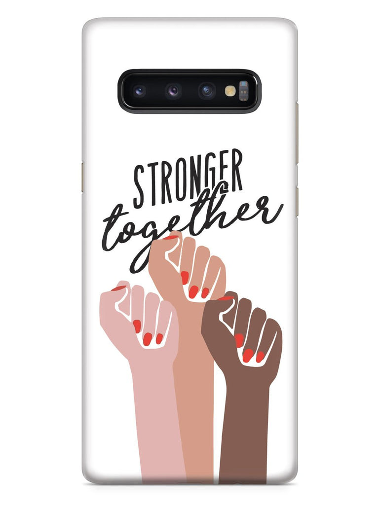 Stronger Together - Women's March Solidarity - White Case - pipercleo.com