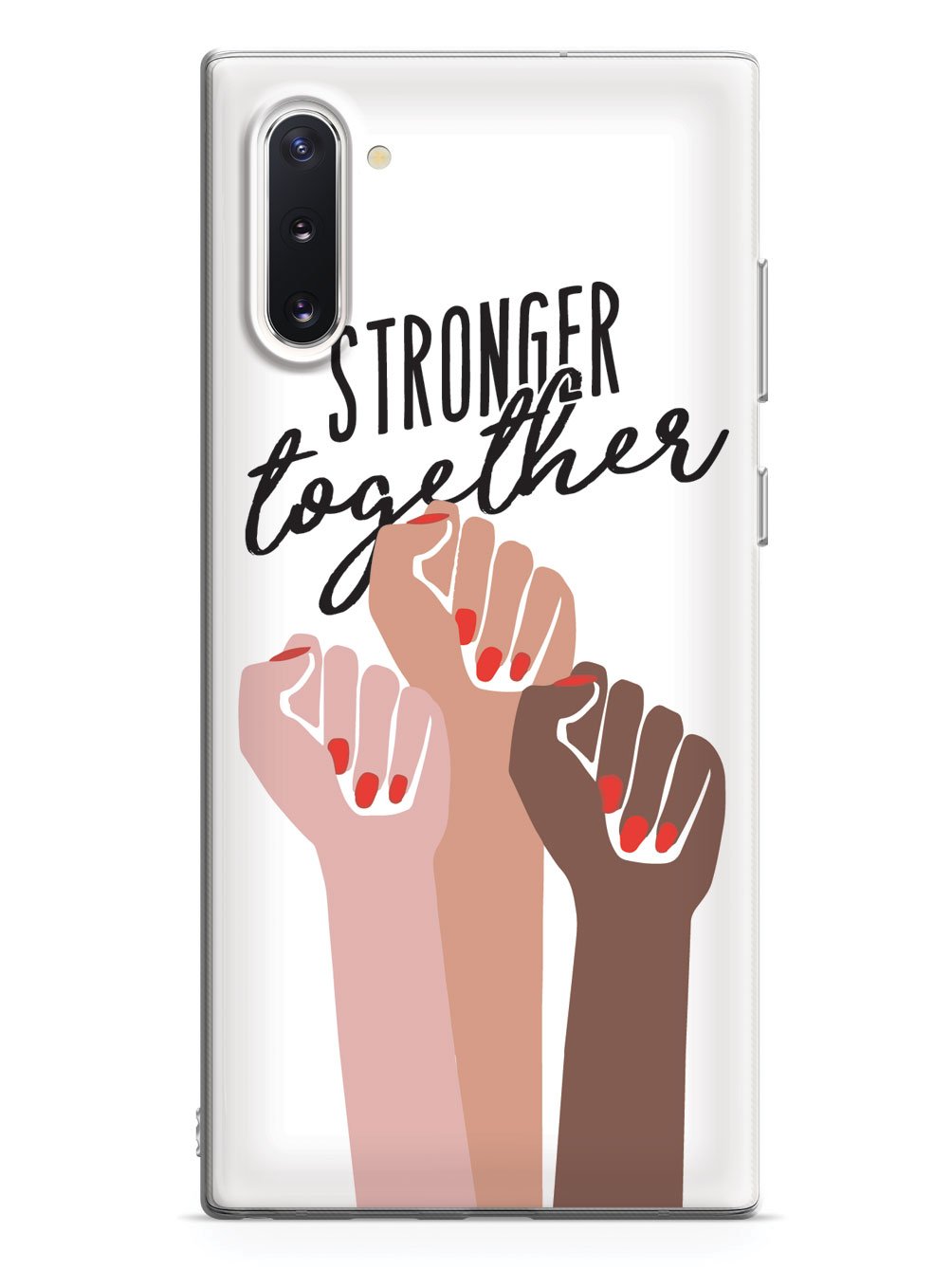 Stronger Together - Women's March Solidarity - White Case - pipercleo.com