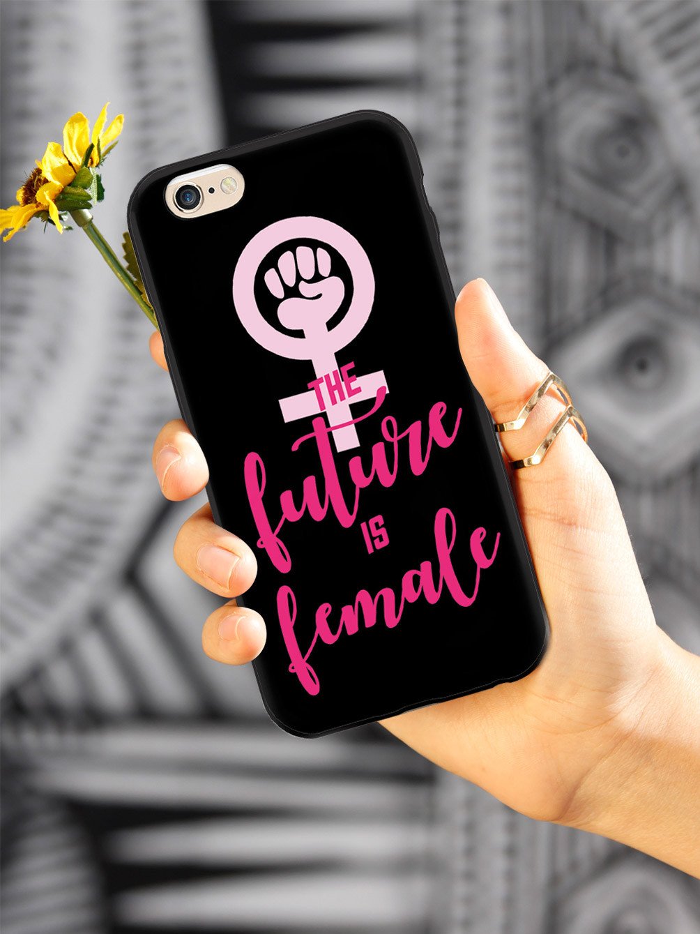 The Future is Female - Black Case - pipercleo.com