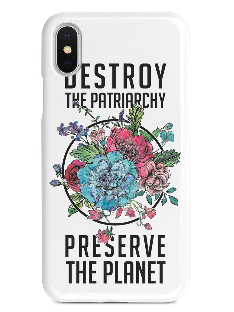 Destroy the Patriarchy Preserve the Planet - White Case - pipercleo.com