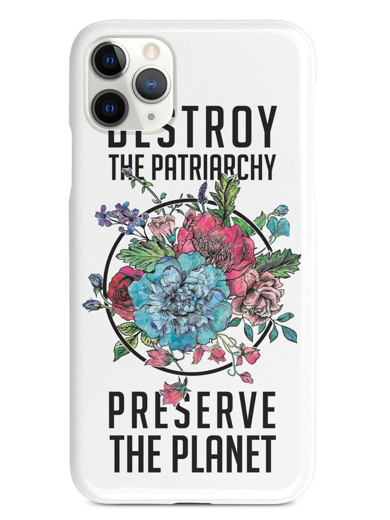 Destroy the Patriarchy Preserve the Planet - White Case - pipercleo.com