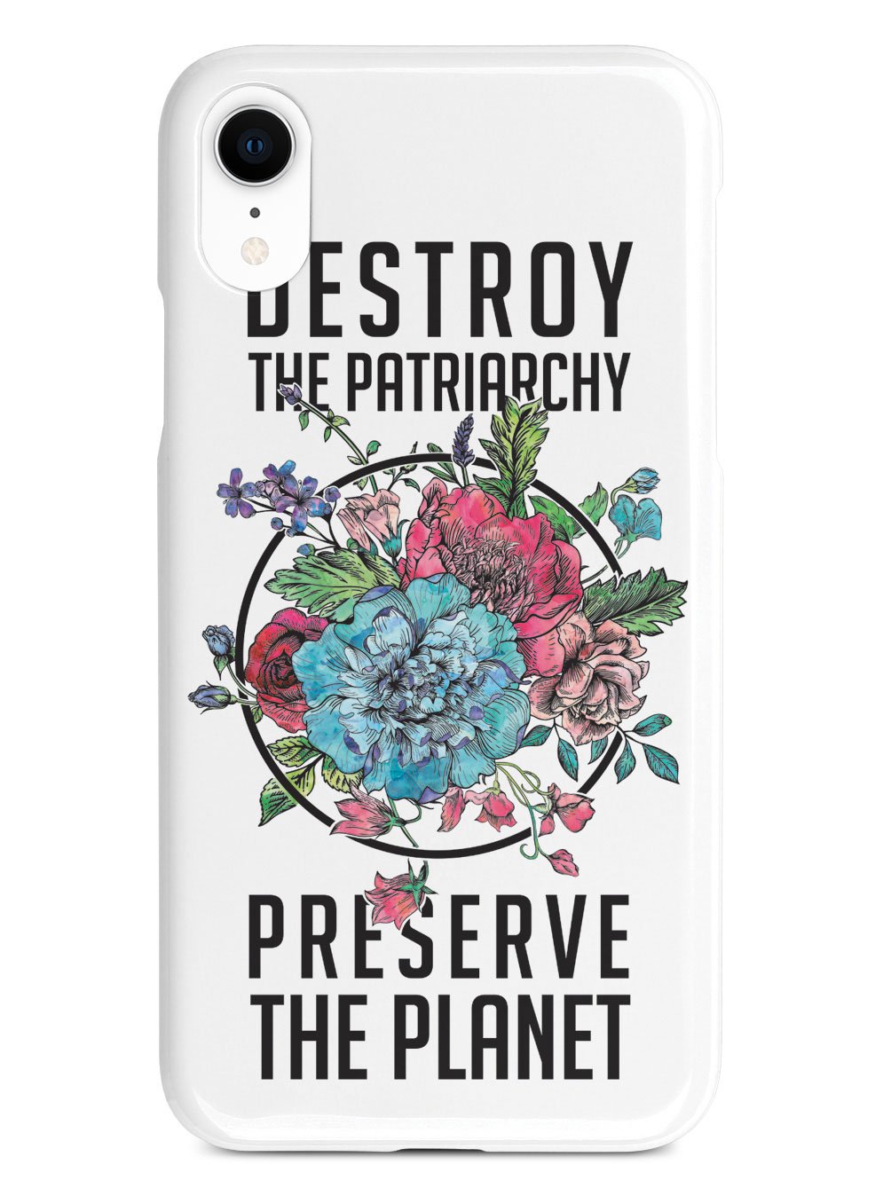 Destroy the Patriarchy Preserve the Planet - White Case - pipercleo.com