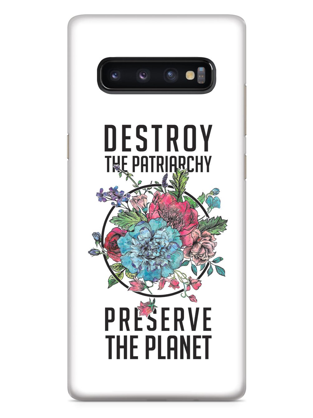 Destroy the Patriarchy Preserve the Planet - White Case - pipercleo.com