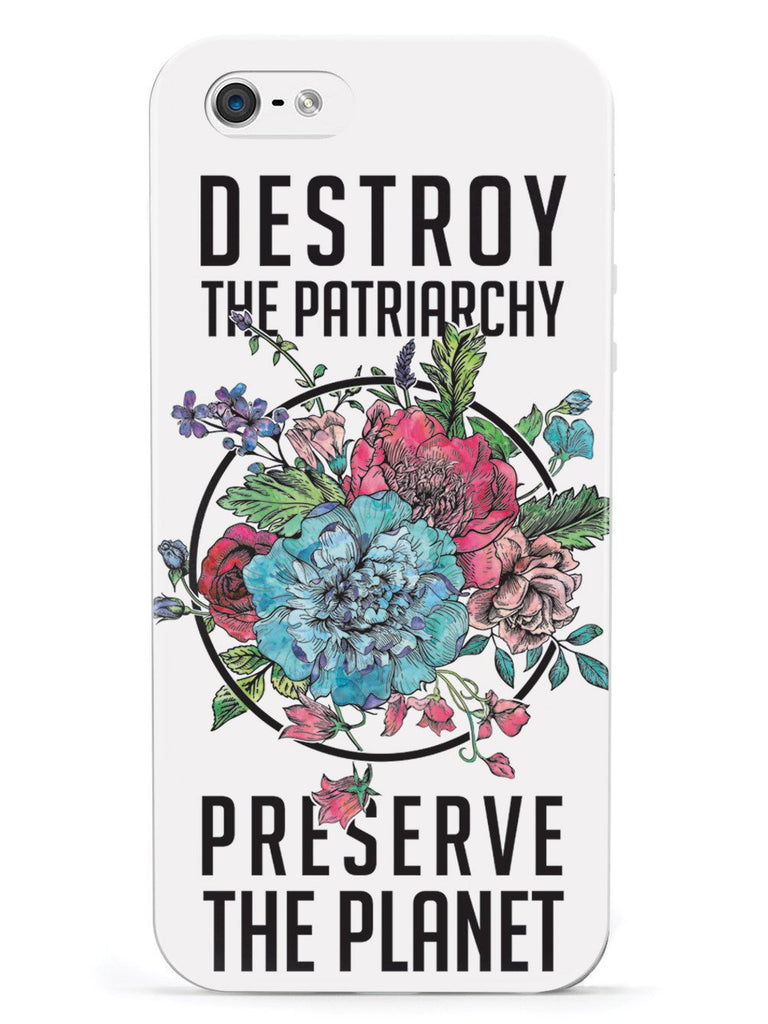 Destroy the Patriarchy Preserve the Planet - White Case - pipercleo.com