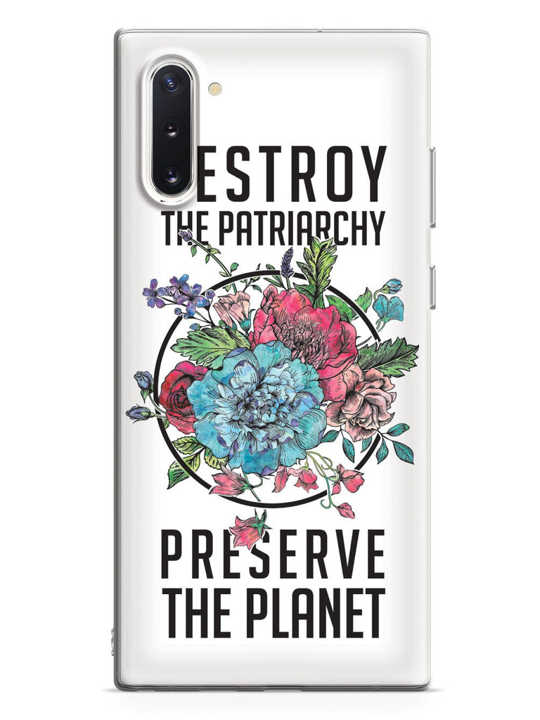 Destroy the Patriarchy Preserve the Planet - White Case - pipercleo.com