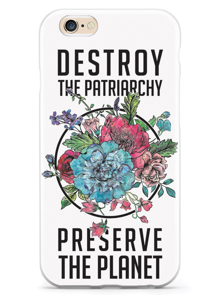 Destroy the Patriarchy Preserve the Planet - White Case - pipercleo.com