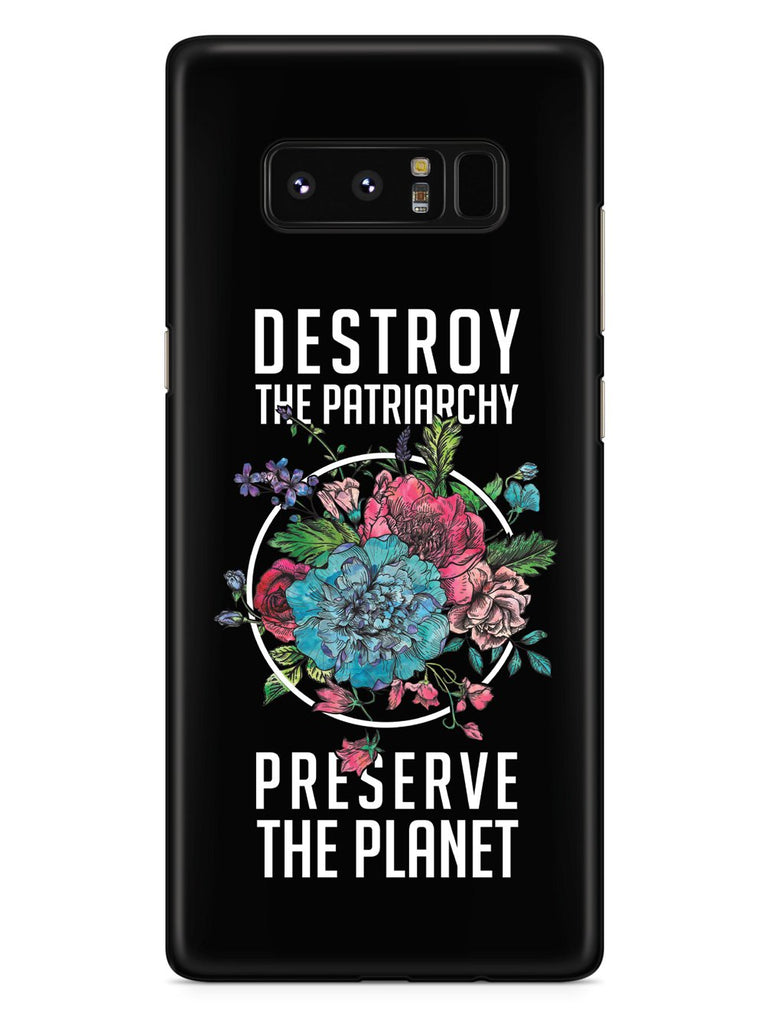 Destroy the Patriarchy Preserve the Planet - Black Case - pipercleo.com