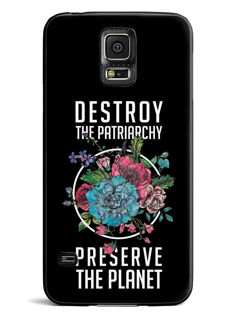 Destroy the Patriarchy Preserve the Planet - Black Case - pipercleo.com