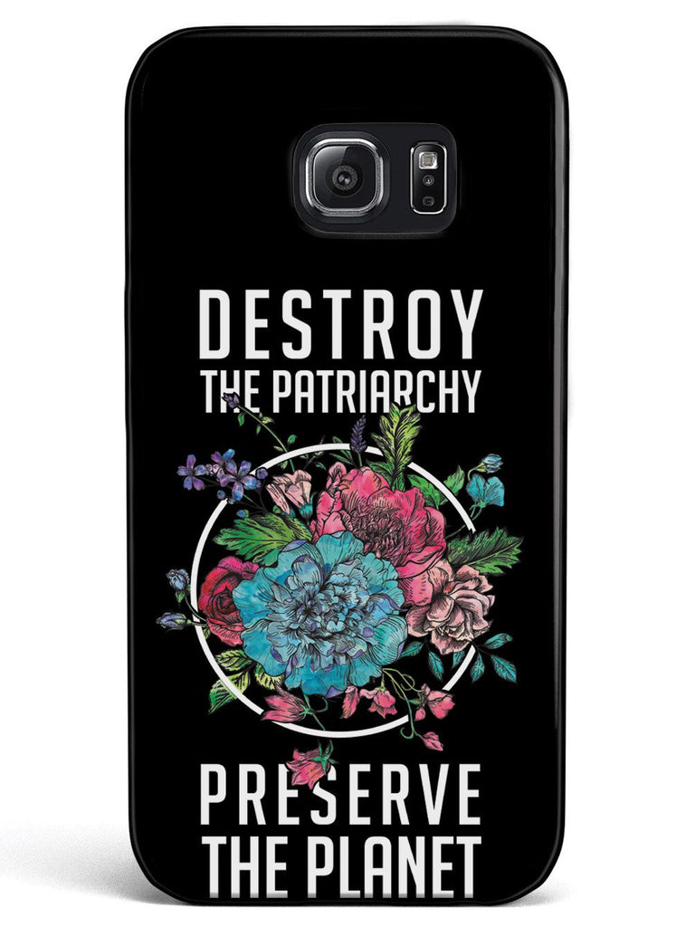 Destroy the Patriarchy Preserve the Planet - Black Case - pipercleo.com