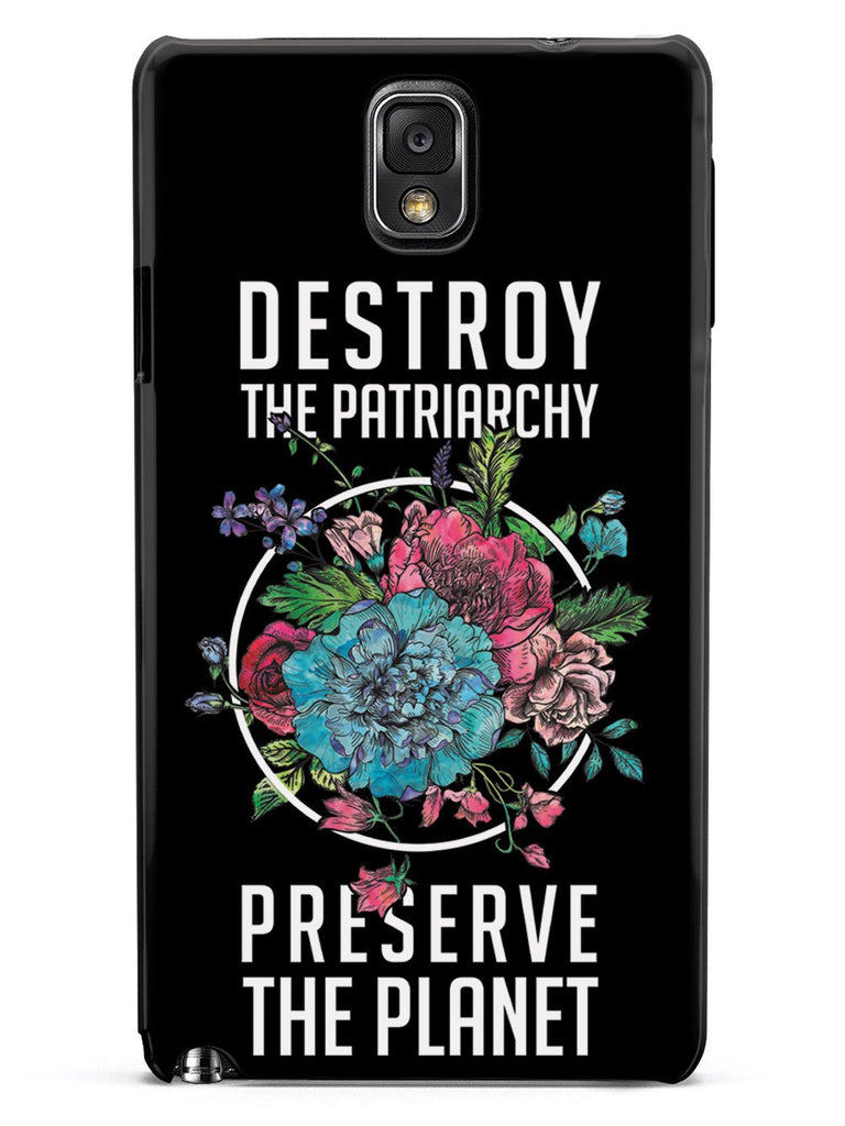 Destroy the Patriarchy Preserve the Planet - Black Case - pipercleo.com