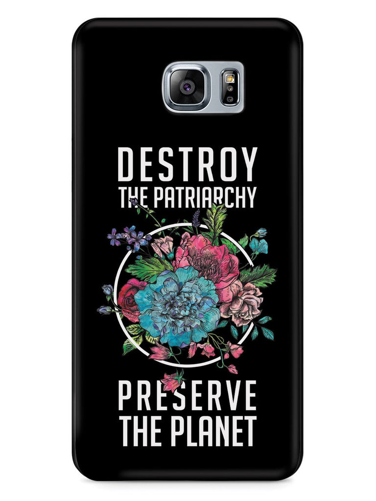 Destroy the Patriarchy Preserve the Planet - Black Case - pipercleo.com