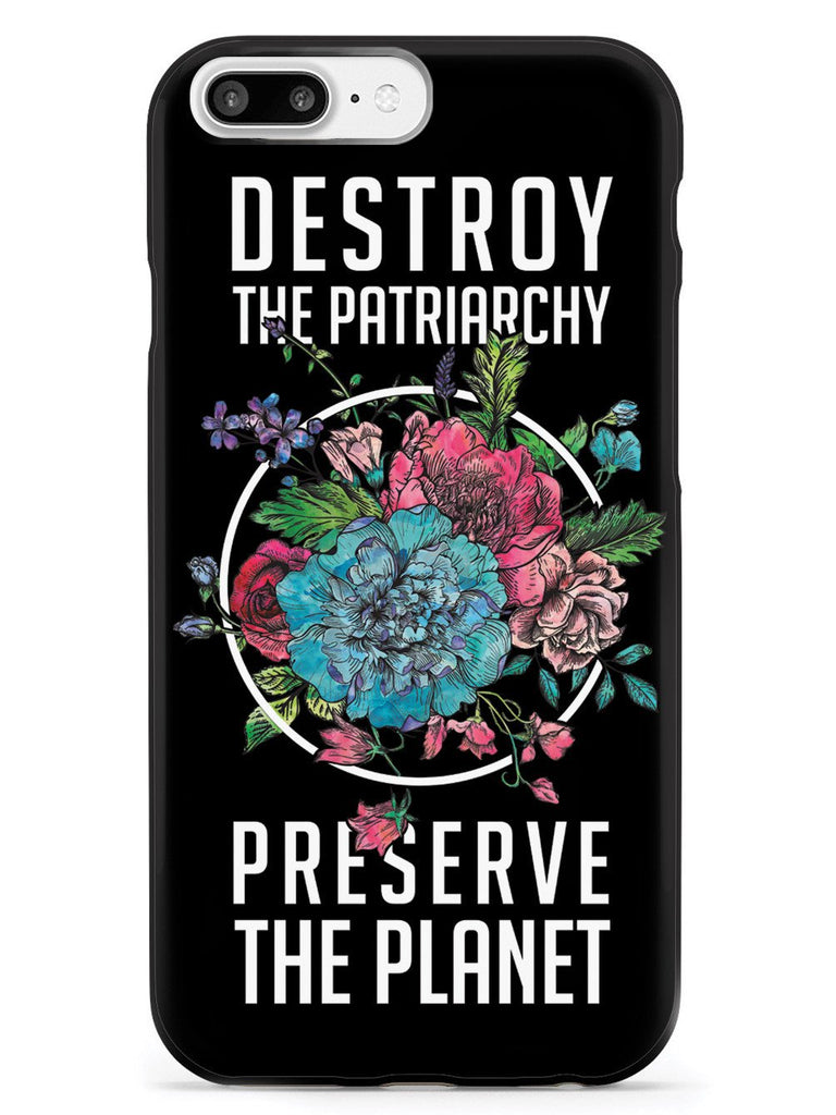 Destroy the Patriarchy Preserve the Planet - Black Case - pipercleo.com