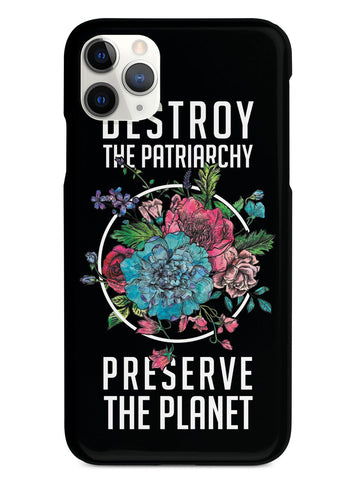 Destroy the Patriarchy Preserve the Planet - Black Case - pipercleo.com