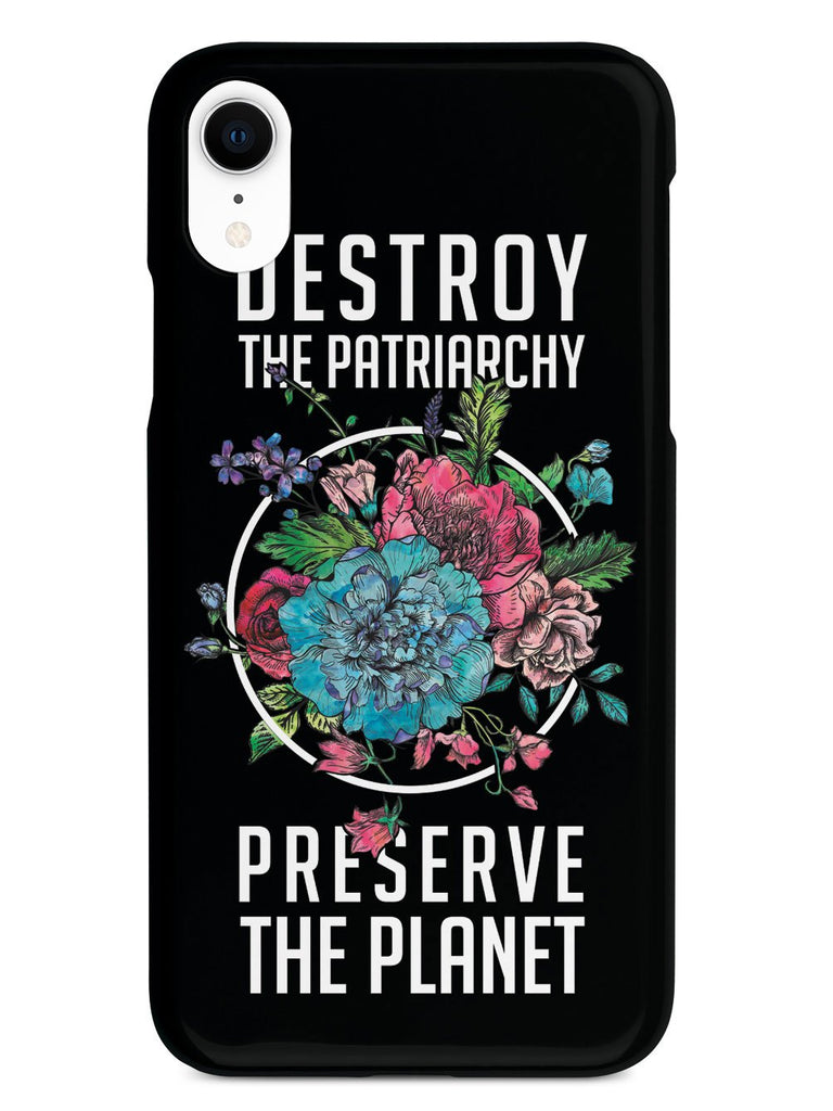 Destroy the Patriarchy Preserve the Planet - Black Case - pipercleo.com