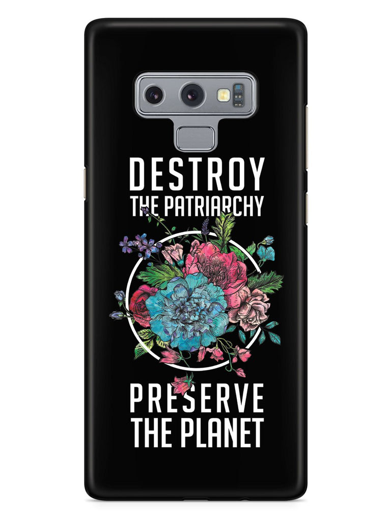 Destroy the Patriarchy Preserve the Planet - Black Case - pipercleo.com