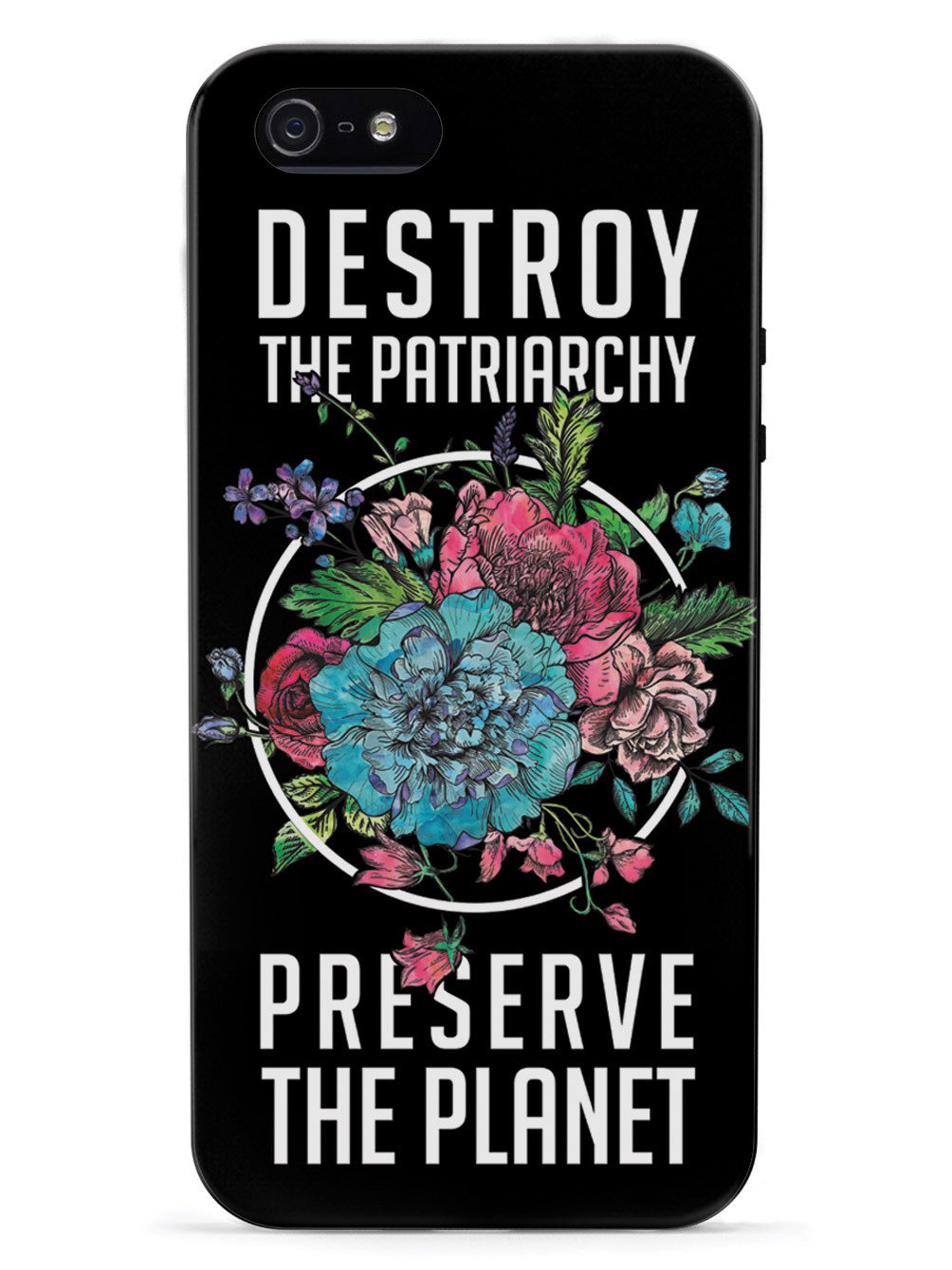 Destroy the Patriarchy Preserve the Planet - Black Case - pipercleo.com