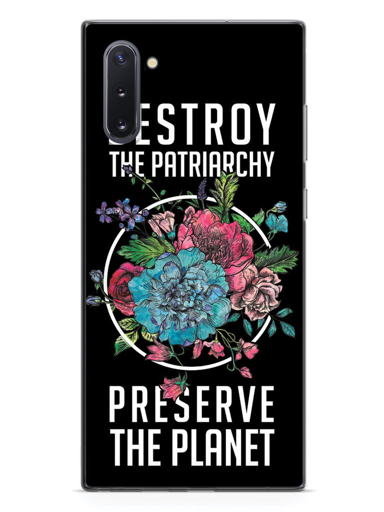 Destroy the Patriarchy Preserve the Planet - Black Case - pipercleo.com