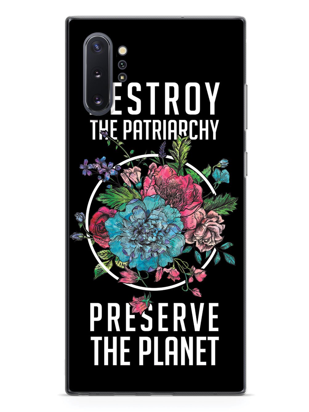 Destroy the Patriarchy Preserve the Planet - Black Case - pipercleo.com