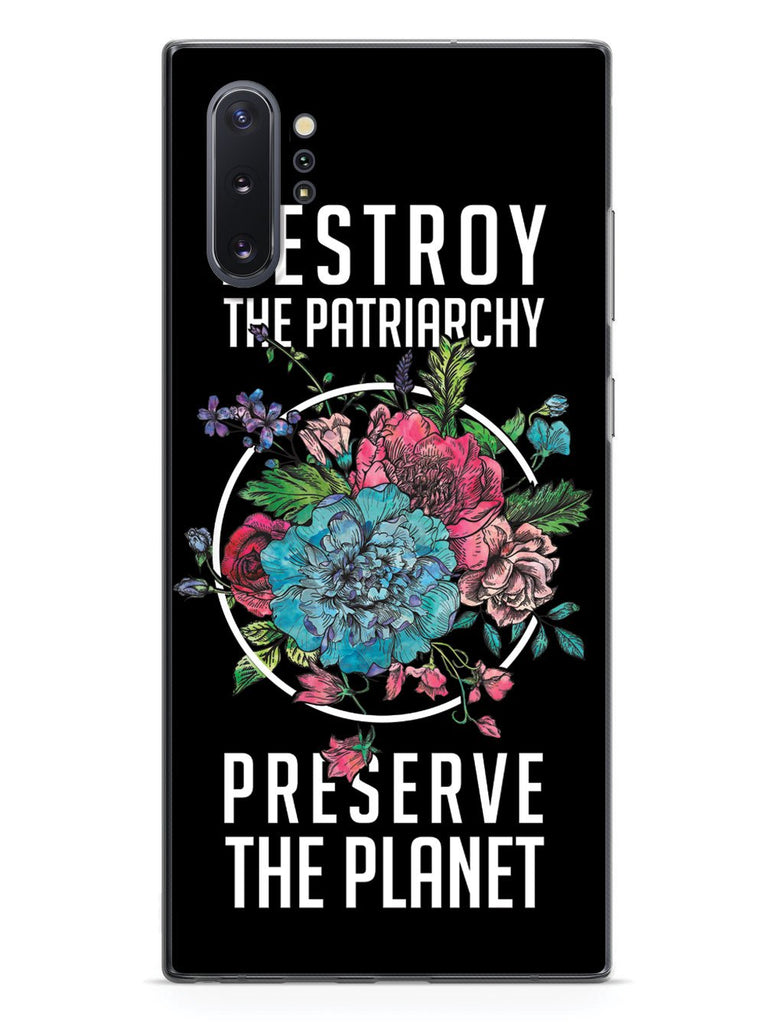 Destroy the Patriarchy Preserve the Planet - Black Case - pipercleo.com