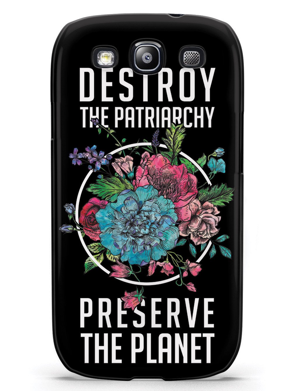 Destroy the Patriarchy Preserve the Planet - Black Case - pipercleo.com