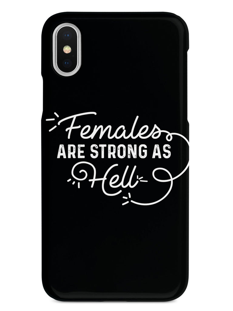 Females Are Strong As Hell - Black Case - pipercleo.com