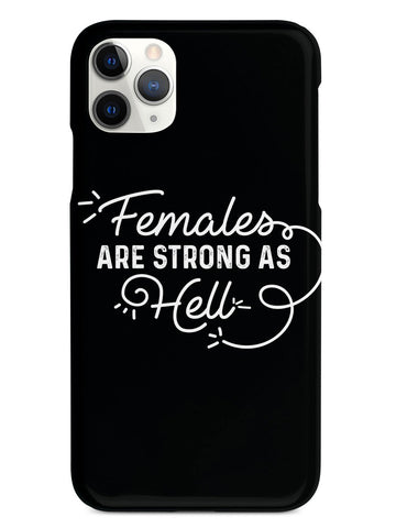 Females Are Strong As Hell - Black Case - pipercleo.com