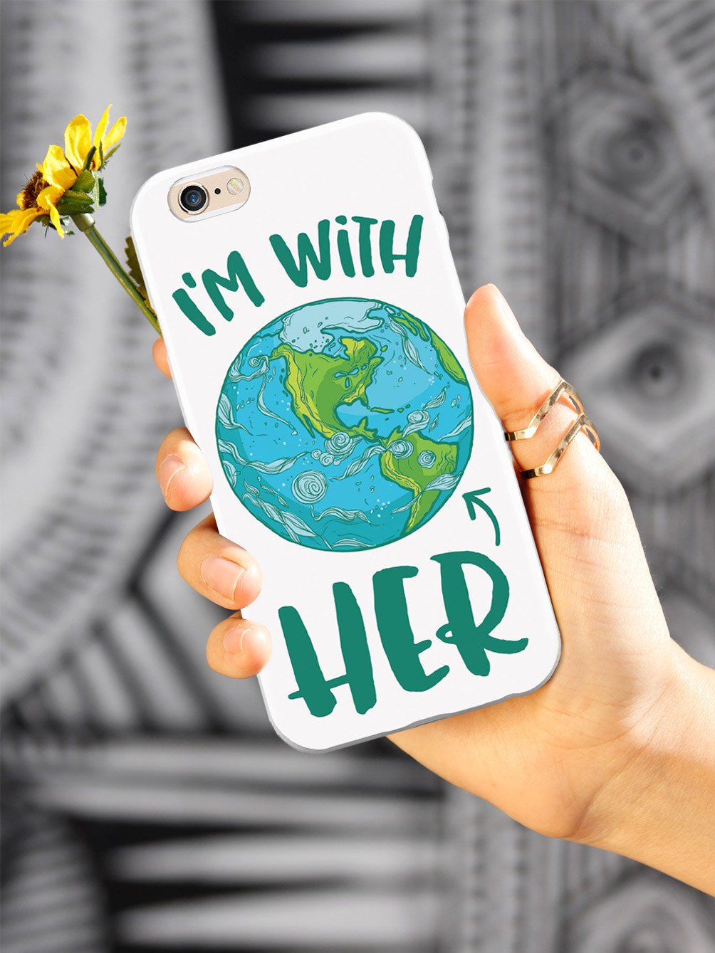 I'm with HER - March For Science Earth Supporter Case - pipercleo.com