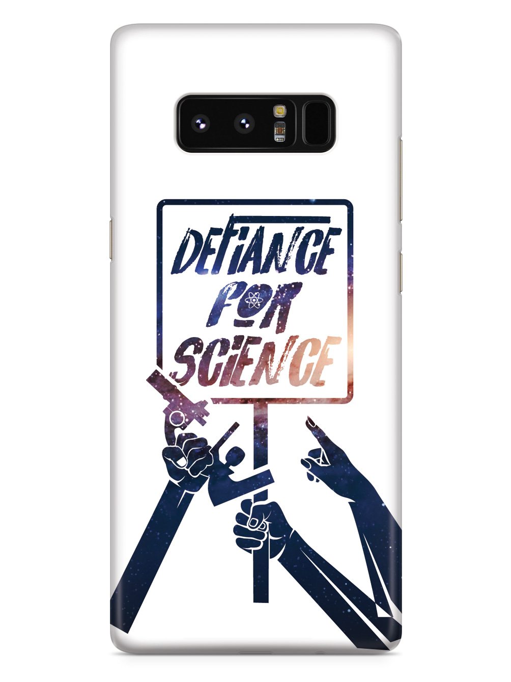Defiance For Science - Space Background - White Case - pipercleo.com