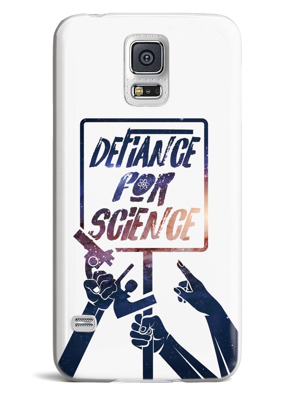 Defiance For Science - Space Background - White Case - pipercleo.com